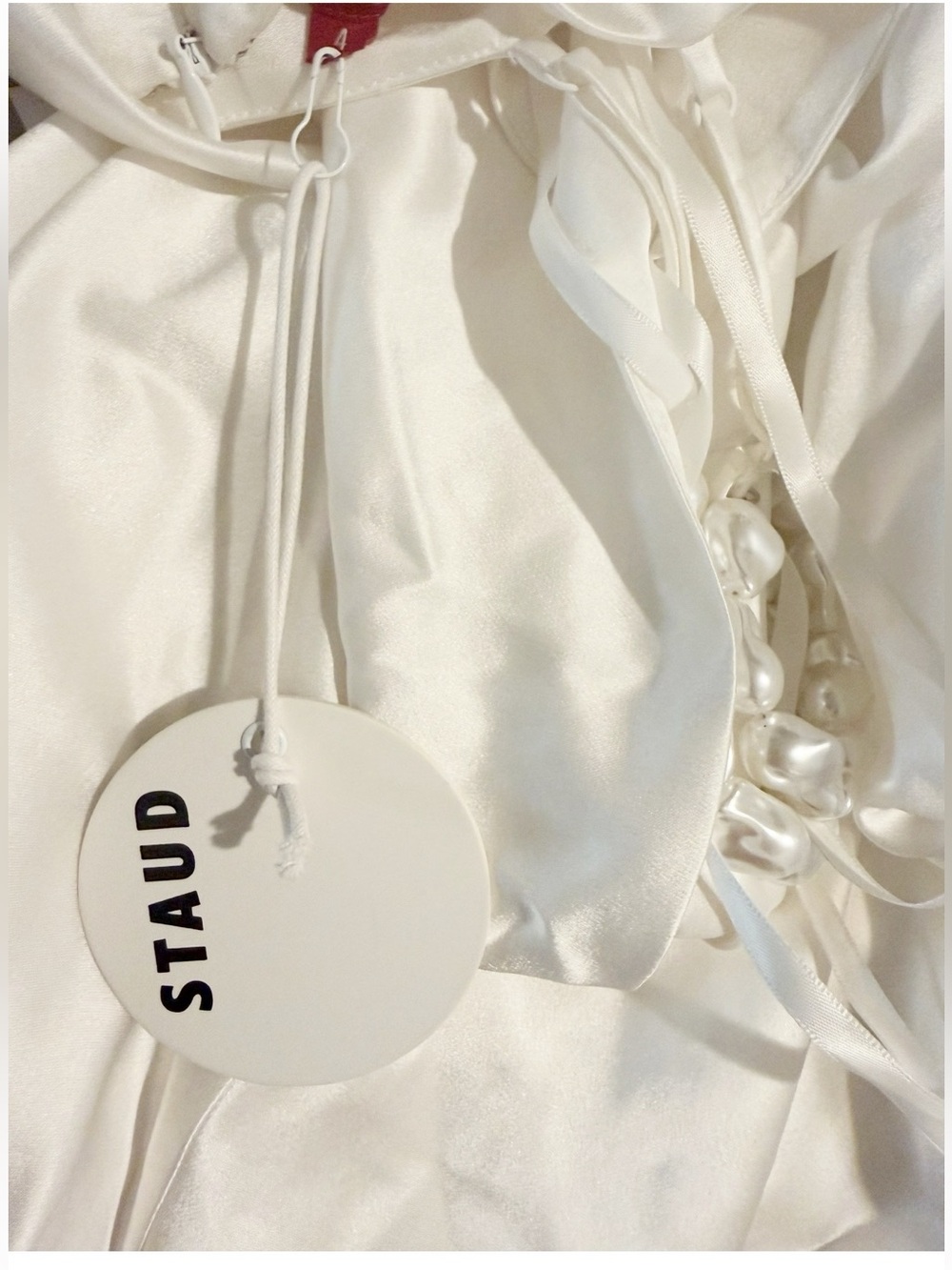 NWT Staud Cadence Dress in Pearl Size 4 - Picture 14 of 16